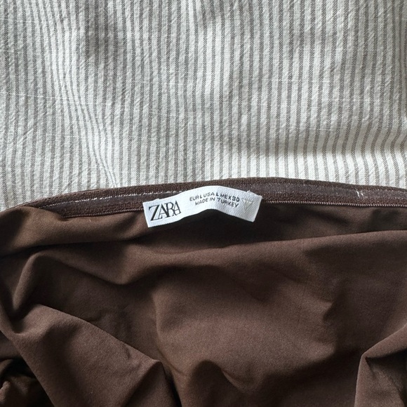 Zara Strapless Draped Fitted Dress - Picture 3 of 3